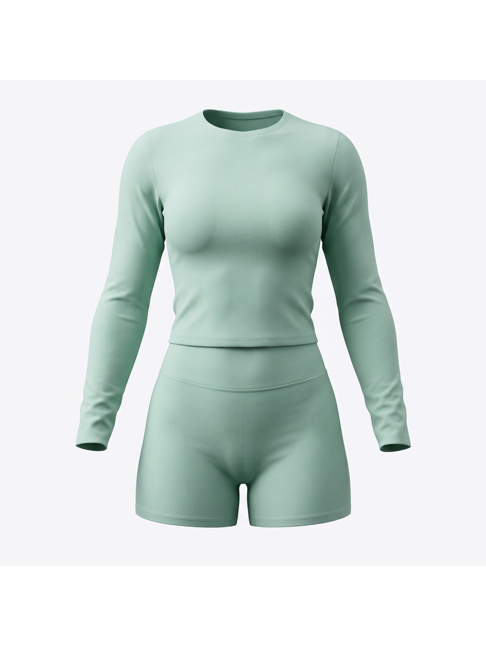 Woman Concept Brushed Long-Sleeved Yoga Suit